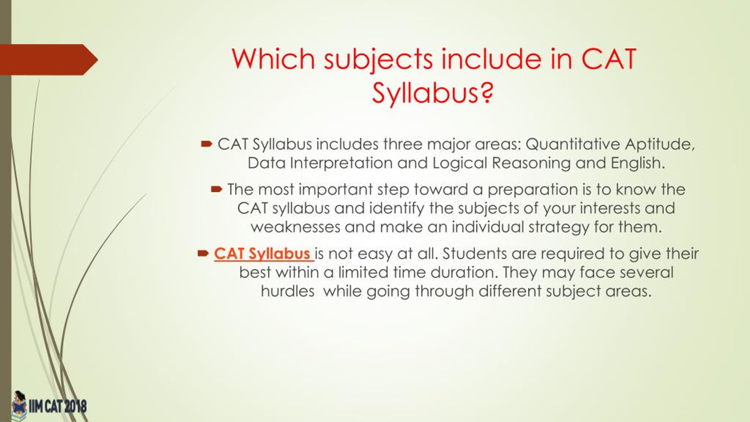 PPT CAT Syllabus PowerPoint Presentation, free download ID7995510
