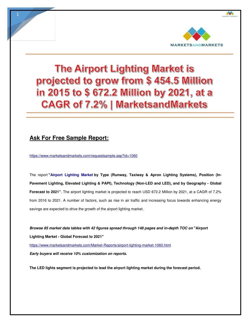 PPT - Airport Lighting Market PowerPoint Presentation, Free Download ...