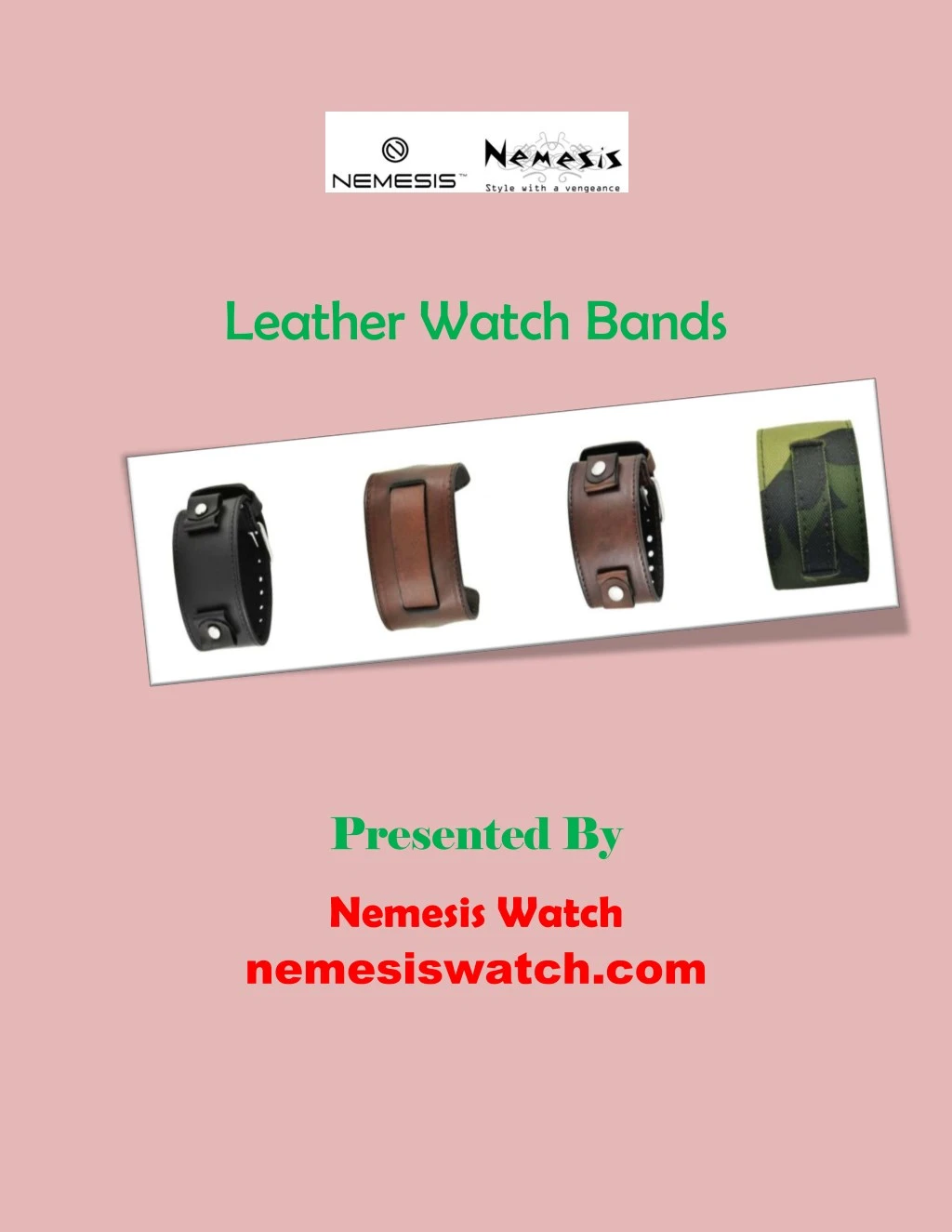 leather watch bands n.