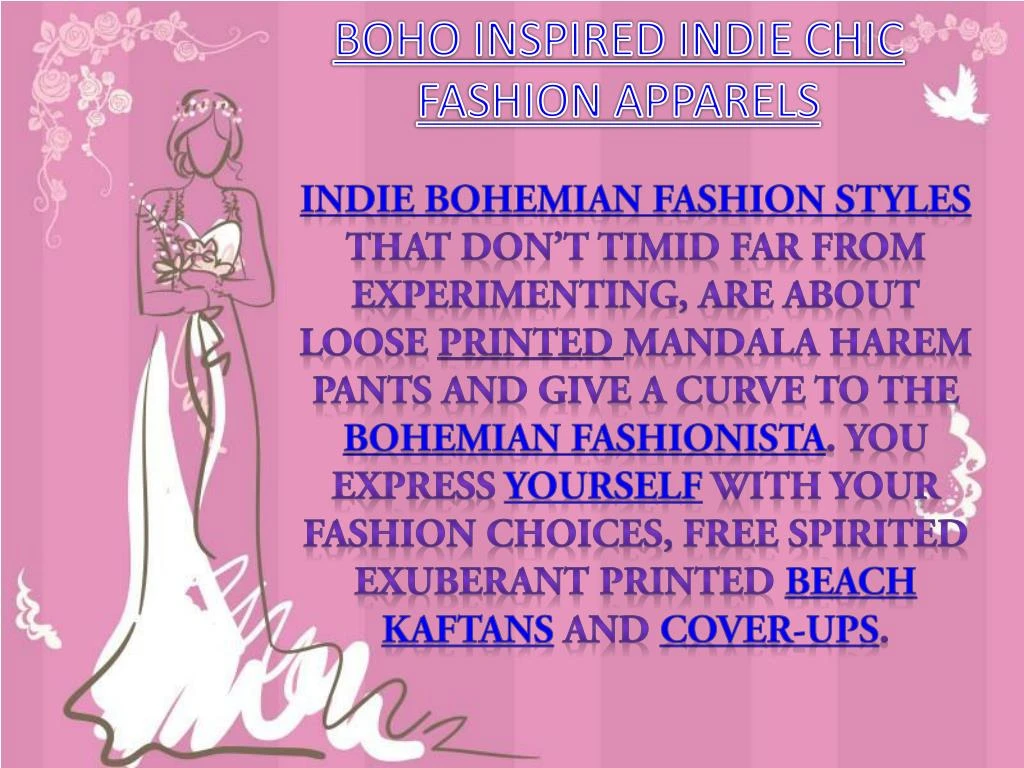 Boho Inspired Indie Chic Fashion Apparels N 