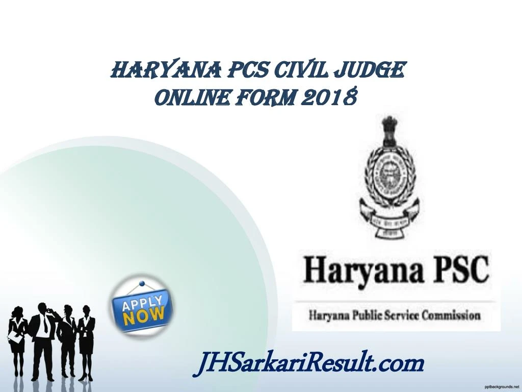 haryana pcs civil judge online form 2018 n.