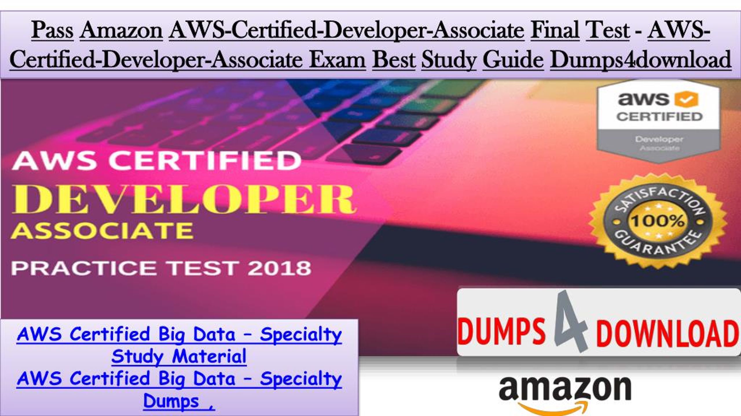 Exam Dumps AWS-Certified-Data-Analytics-Specialty Demo
