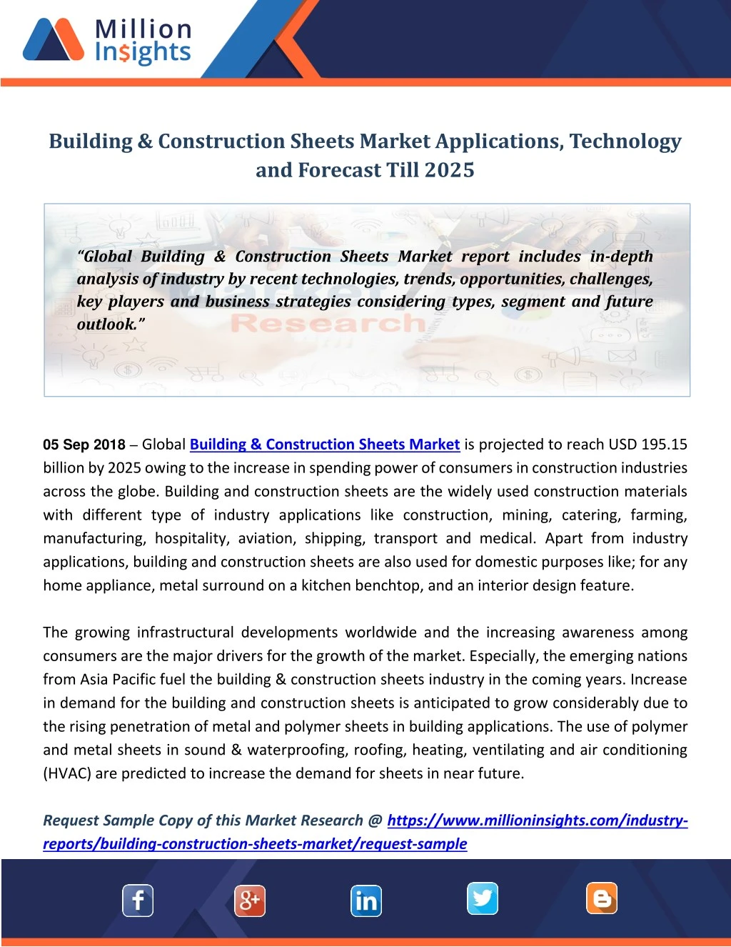 building construction sheets market applications n.