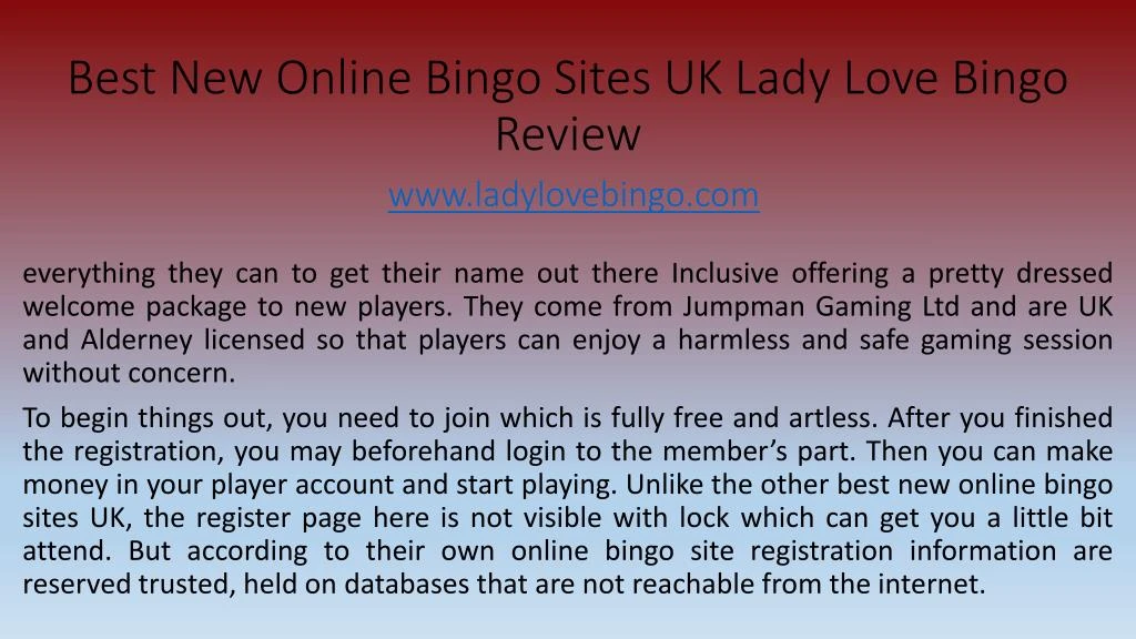 best new online bingo sites uk lady love bingo review www ladylovebingo com n.
