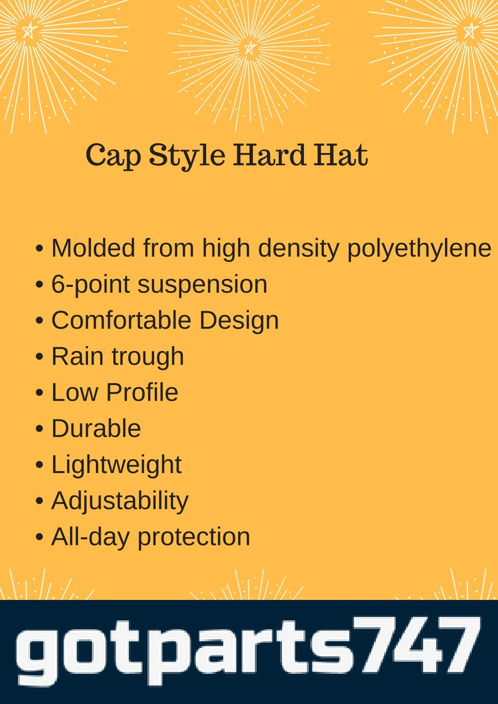cap style hard hat n.