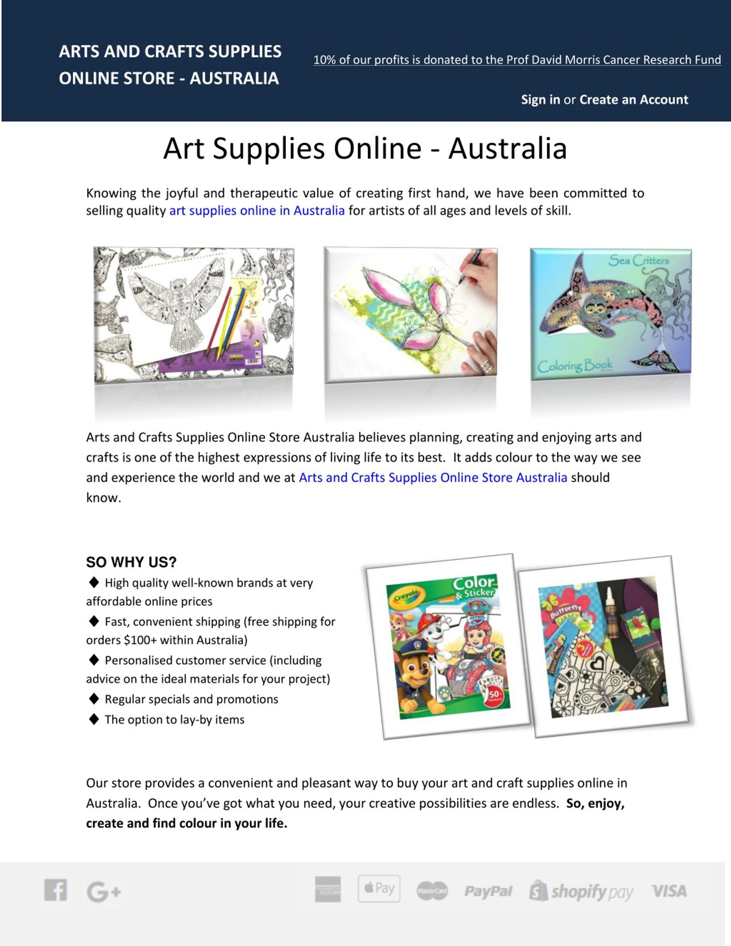 craft supplies australia