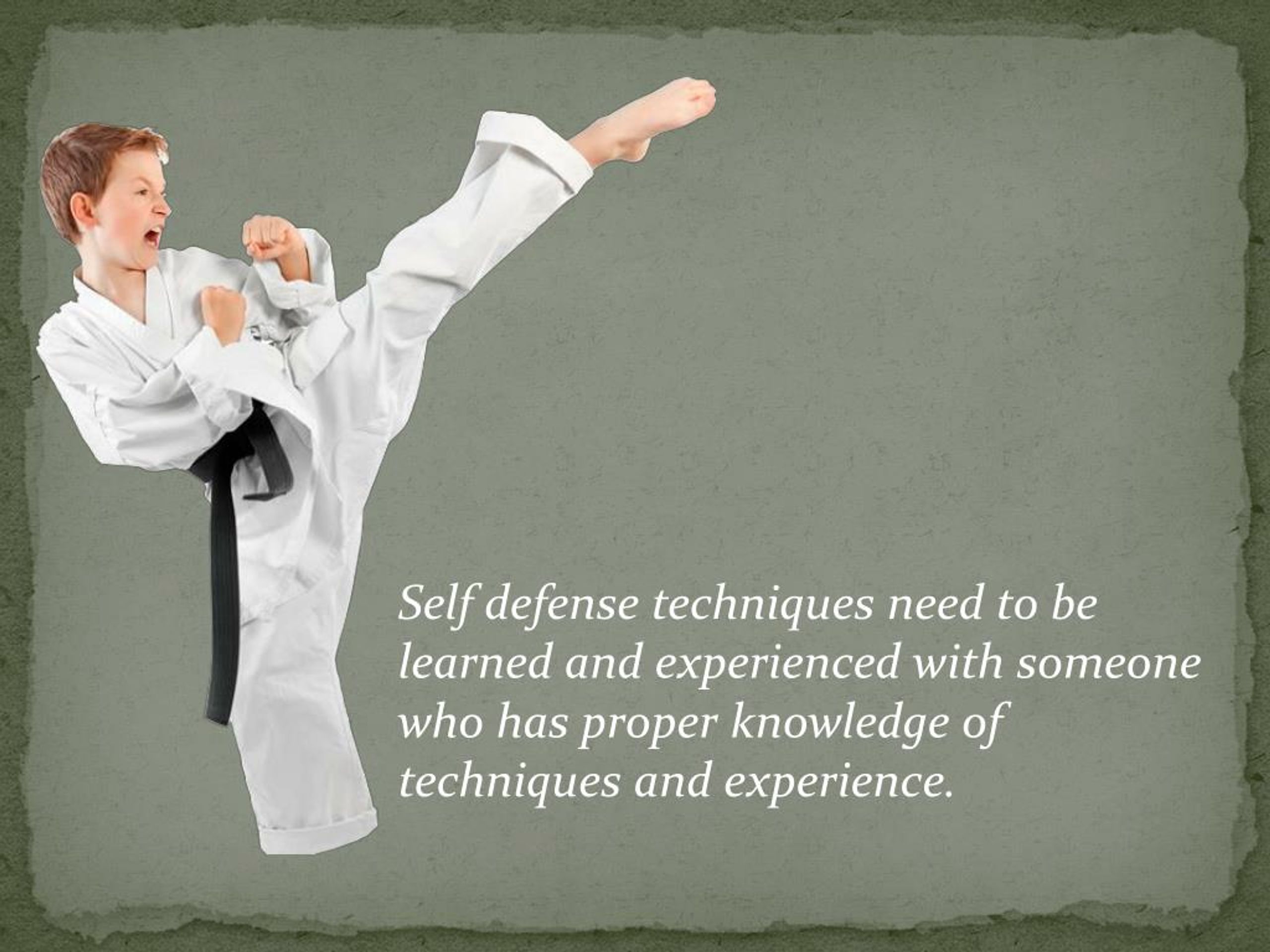 powerpoint presentation on self defense