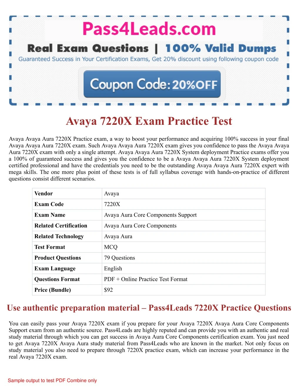 71201X Online Tests