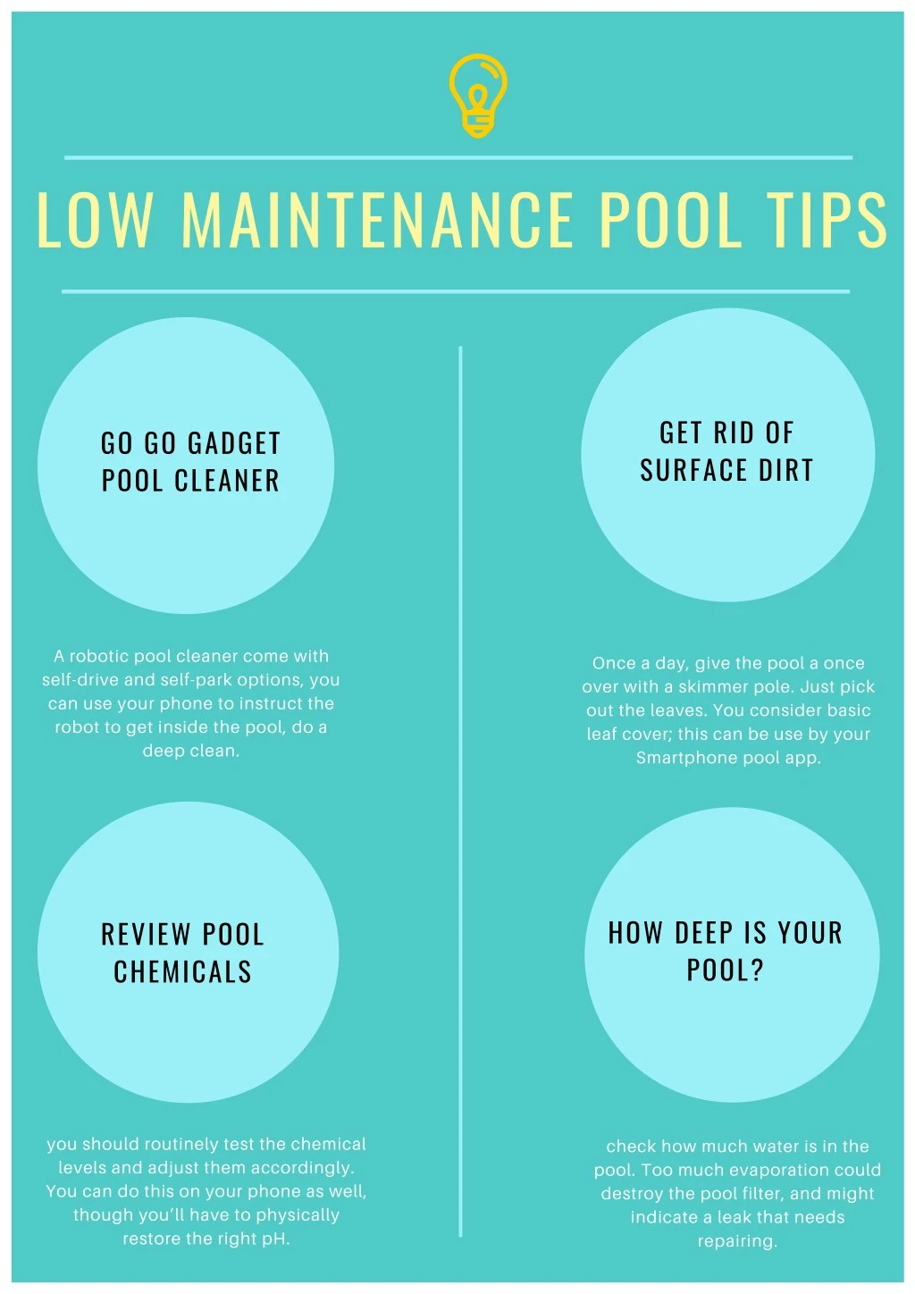 low maintenance pool tips n.