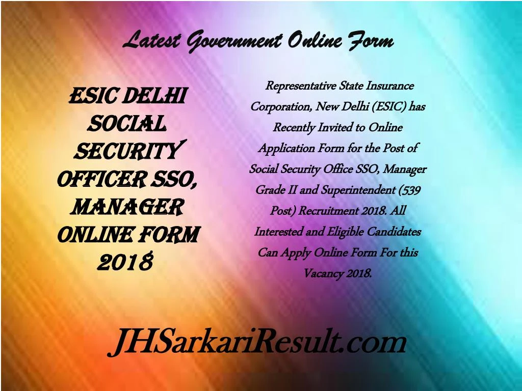 latest government online form n.
