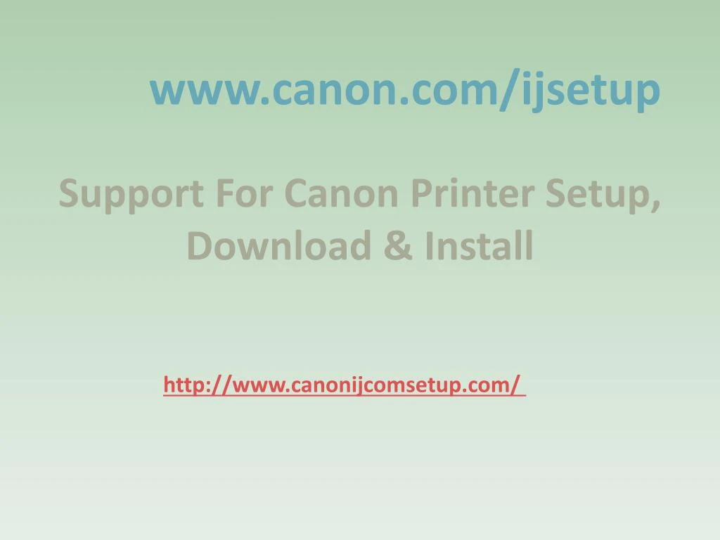 www canon com ijsetup n.
