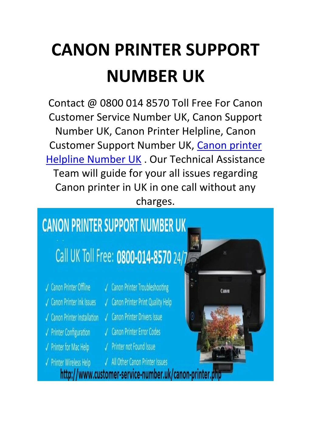 PPT Canon Customer Support UK 08000148570 Canon Help UK PowerPoint