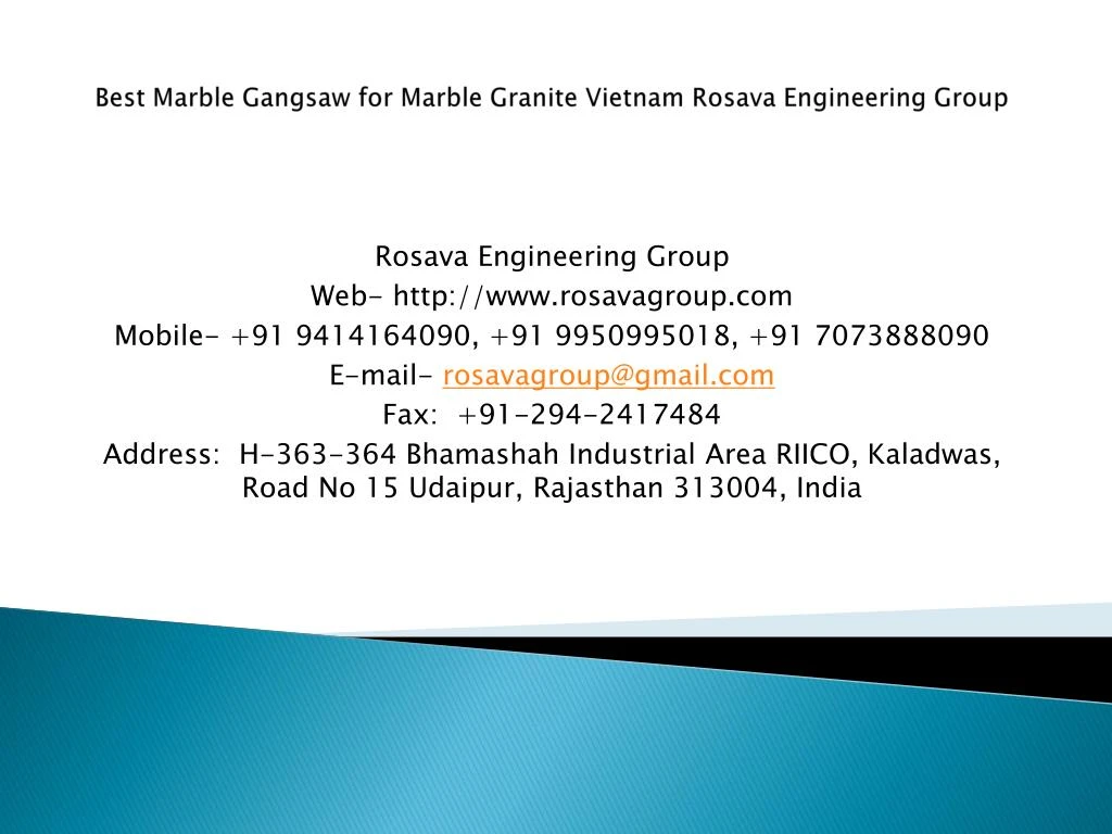 best marble gangsaw for marble granite vietnam rosava engineering group n.