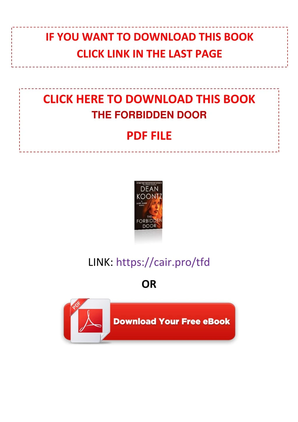 Free Dean Koontz Books Download