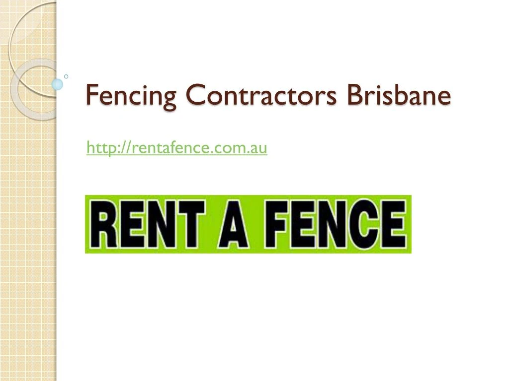 PPT Fencing Contractors Brisbane PowerPoint Presentation, free