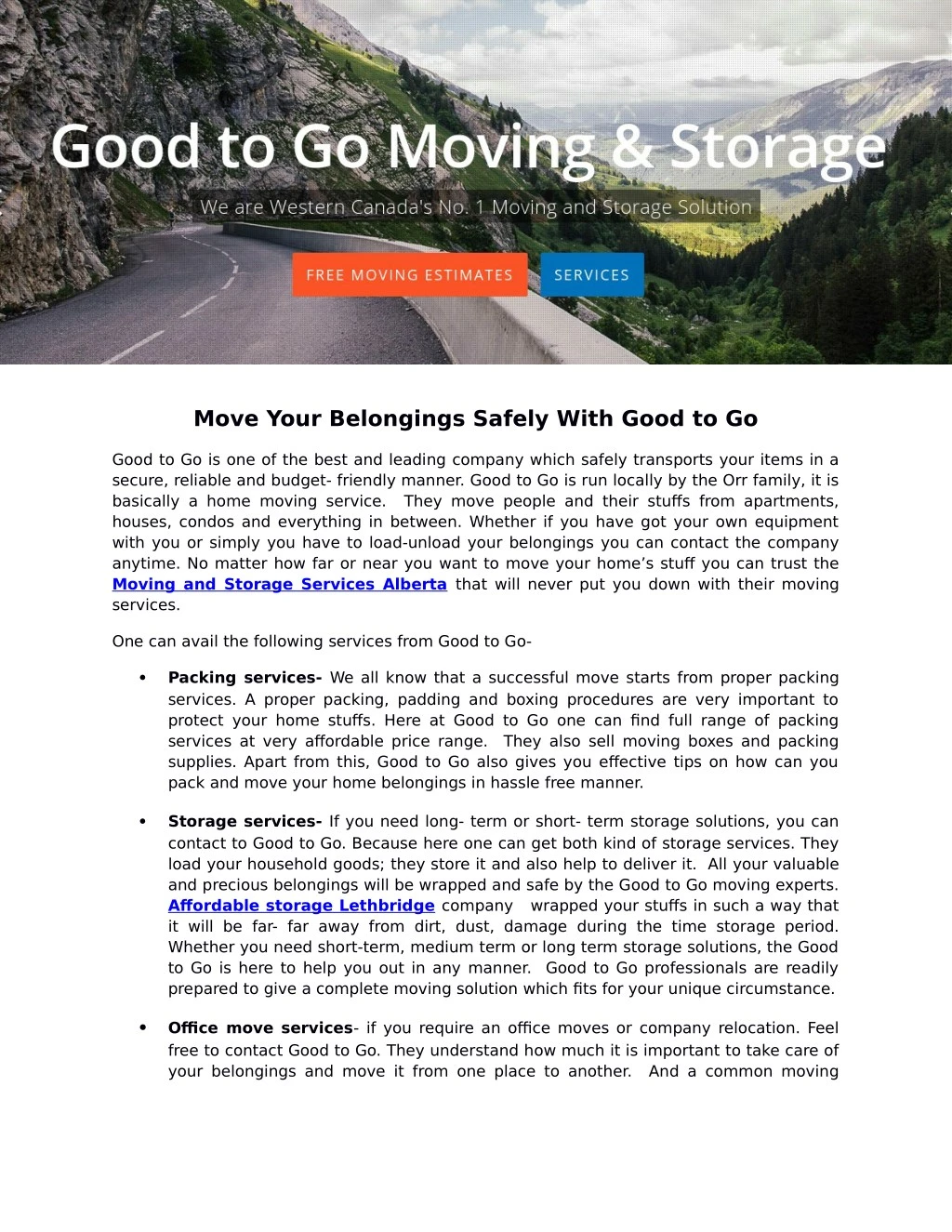 move your belongings safely with good to go n.