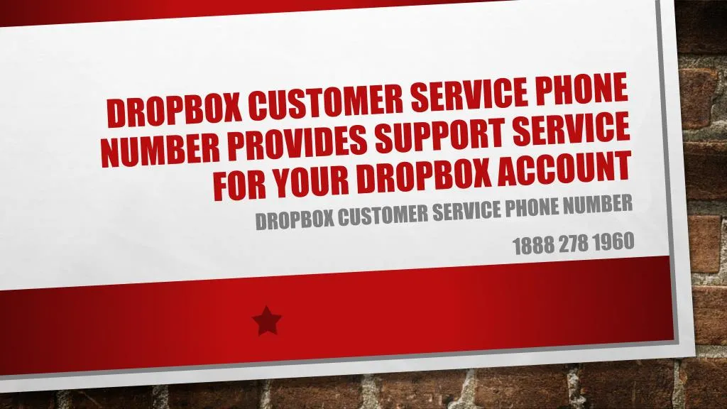 phone number to contact dropbox support