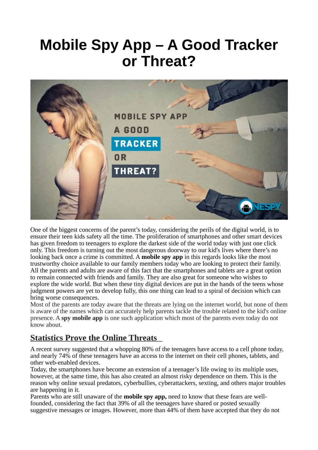 PPT - Mobile Spy App â€“ A Good Tracker or Threat? PowerPoint ...