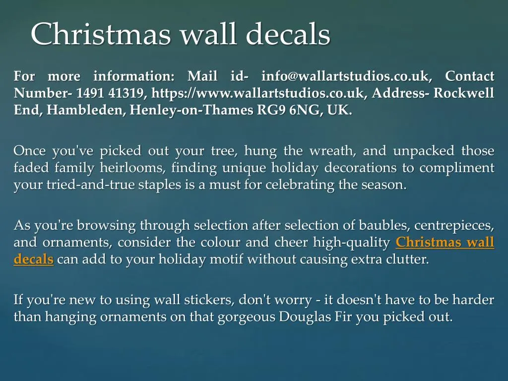 christmas wall decals n.