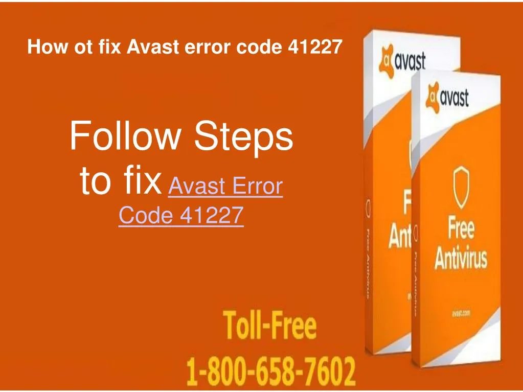 how ot fix avast error code 41227 n.