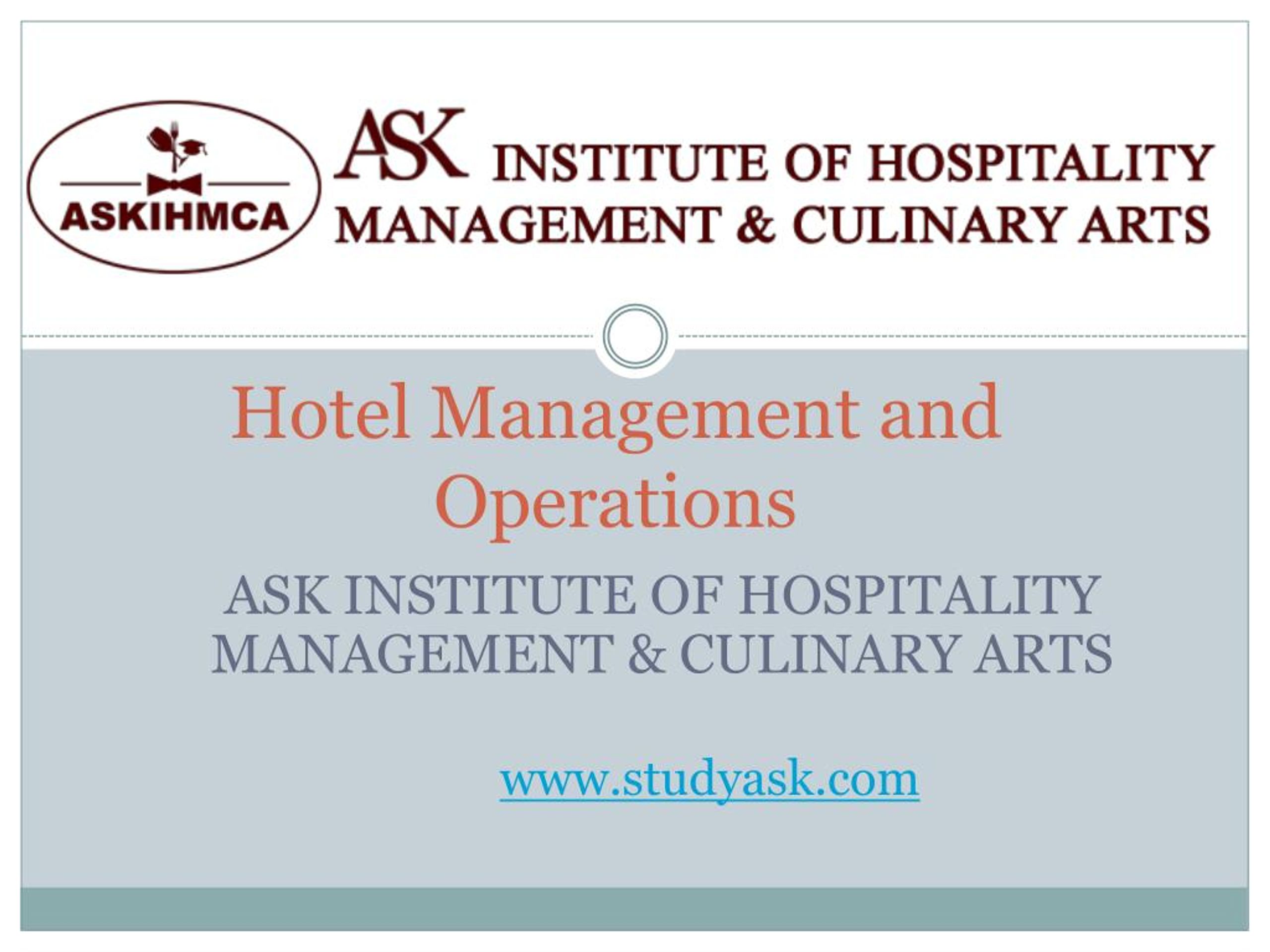 case study about operations of a hotel