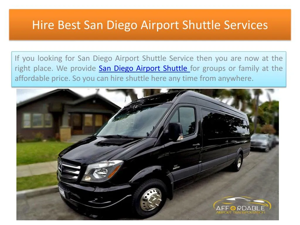 hire best san diego airport shuttle services n.