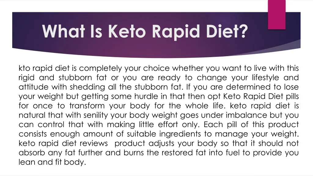 what is keto rapid diet n.