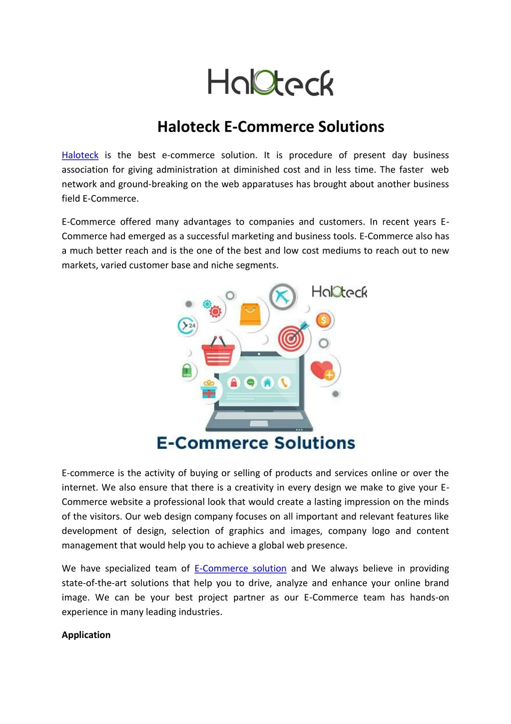 haloteck e commerce solutions n.