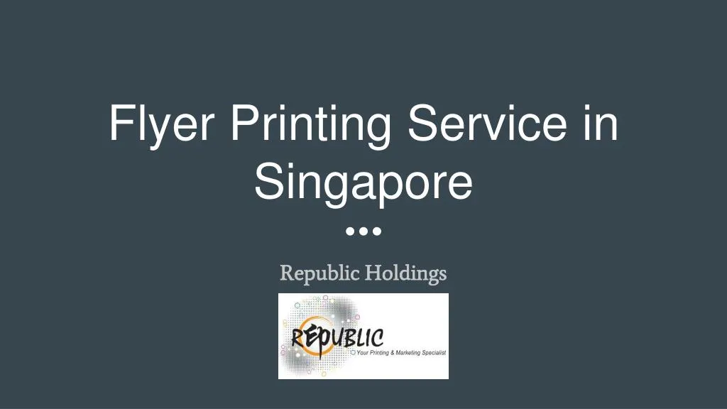 flyer printing service in singapore n.
