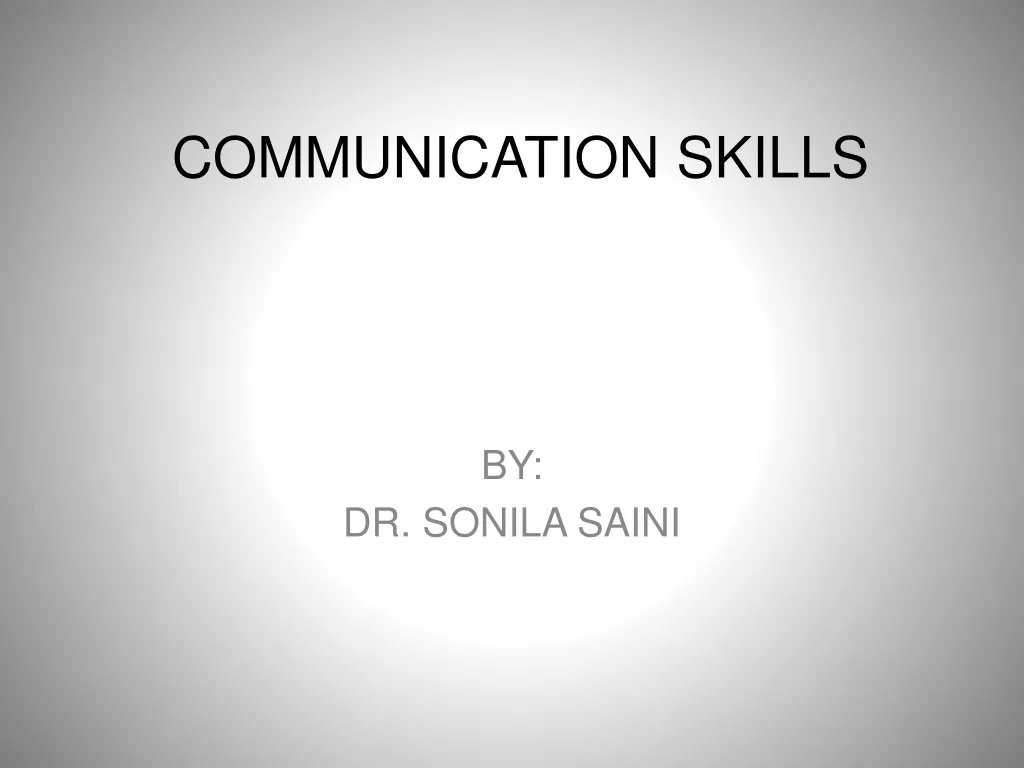 communication skills n.