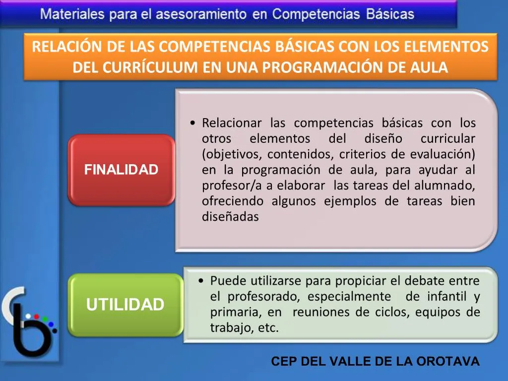 PPT - RELACI N DE LAS COMPETENCIAS B SICAS CON LOS ELEMENTOS DEL CURR ...