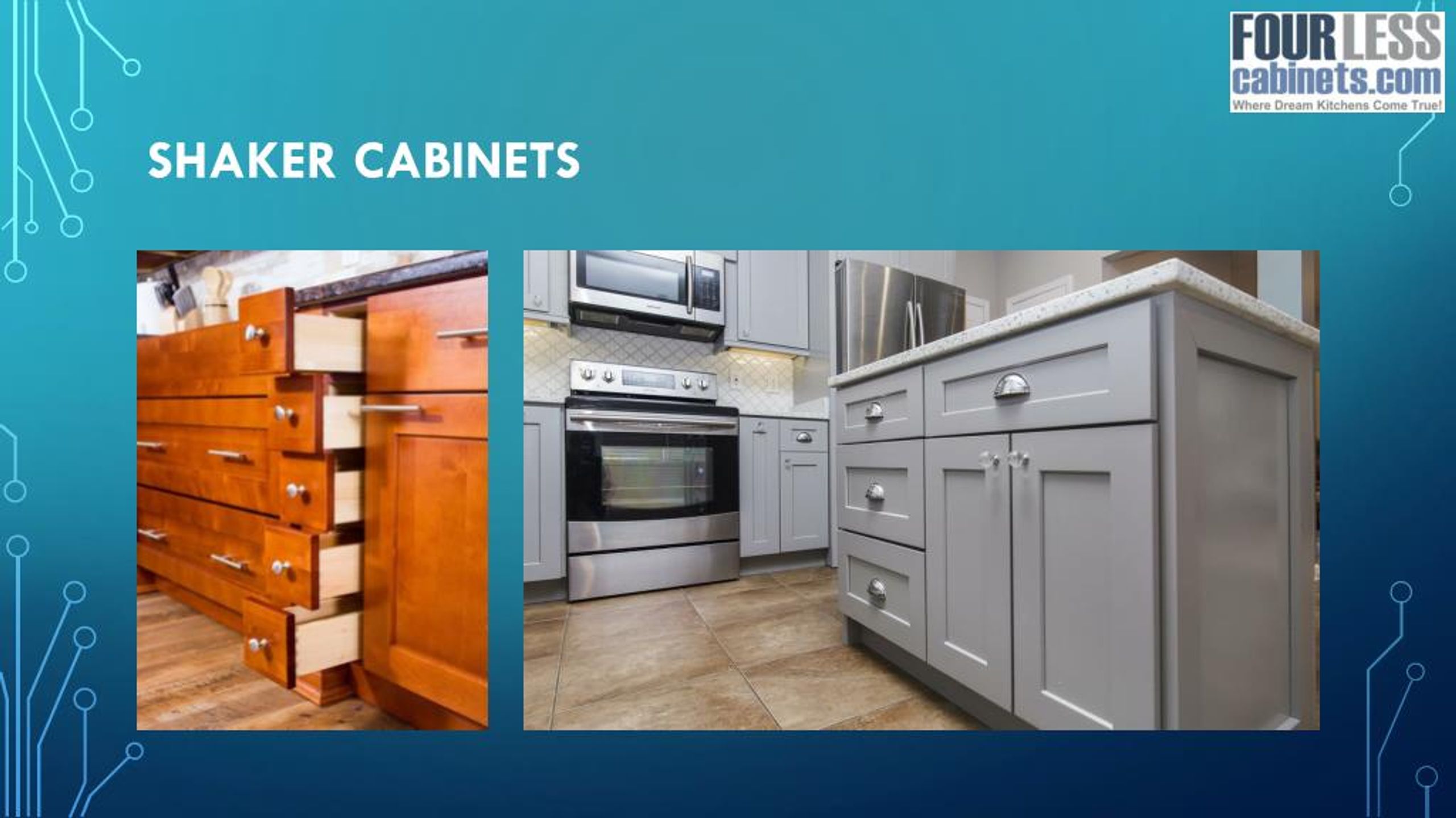 Ppt Shaker Kitchen Cabinets By Four Less Cabinets Powerpoint