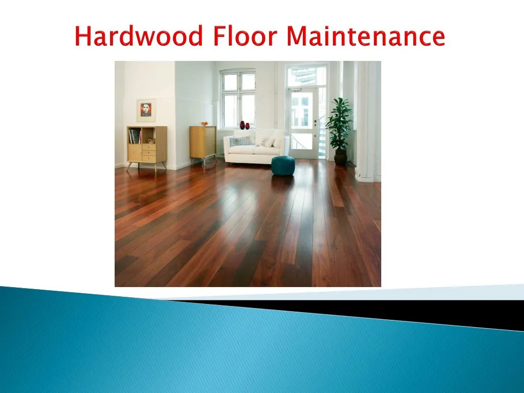 hardwood floor maintenance n.