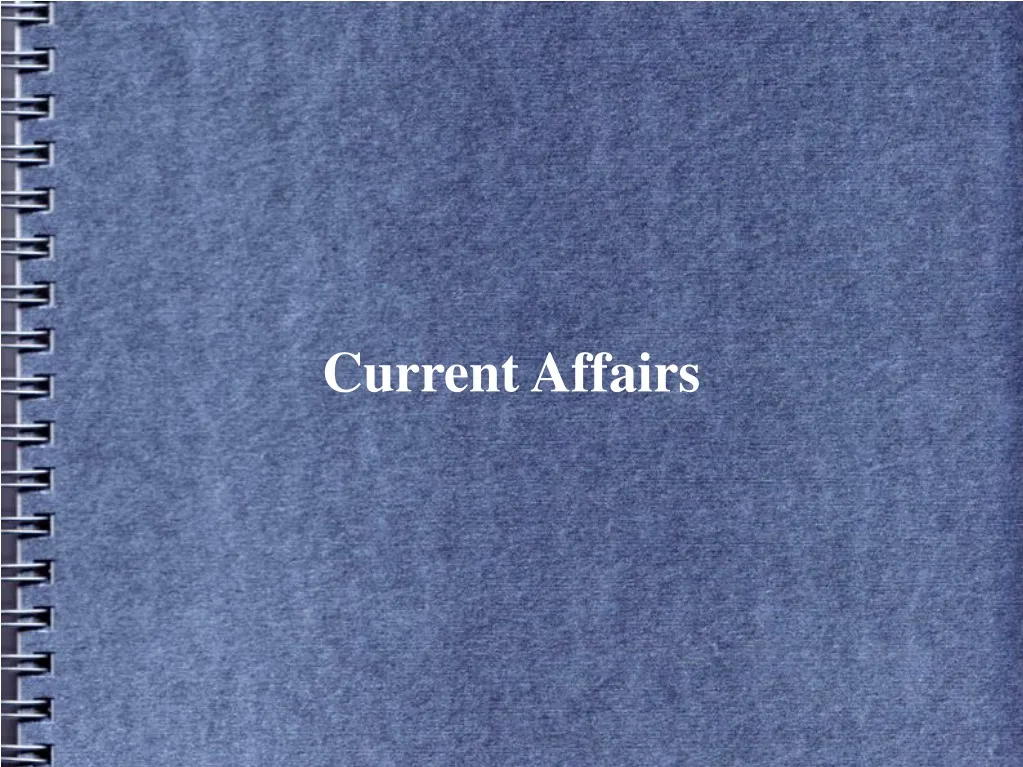 current affairs n.