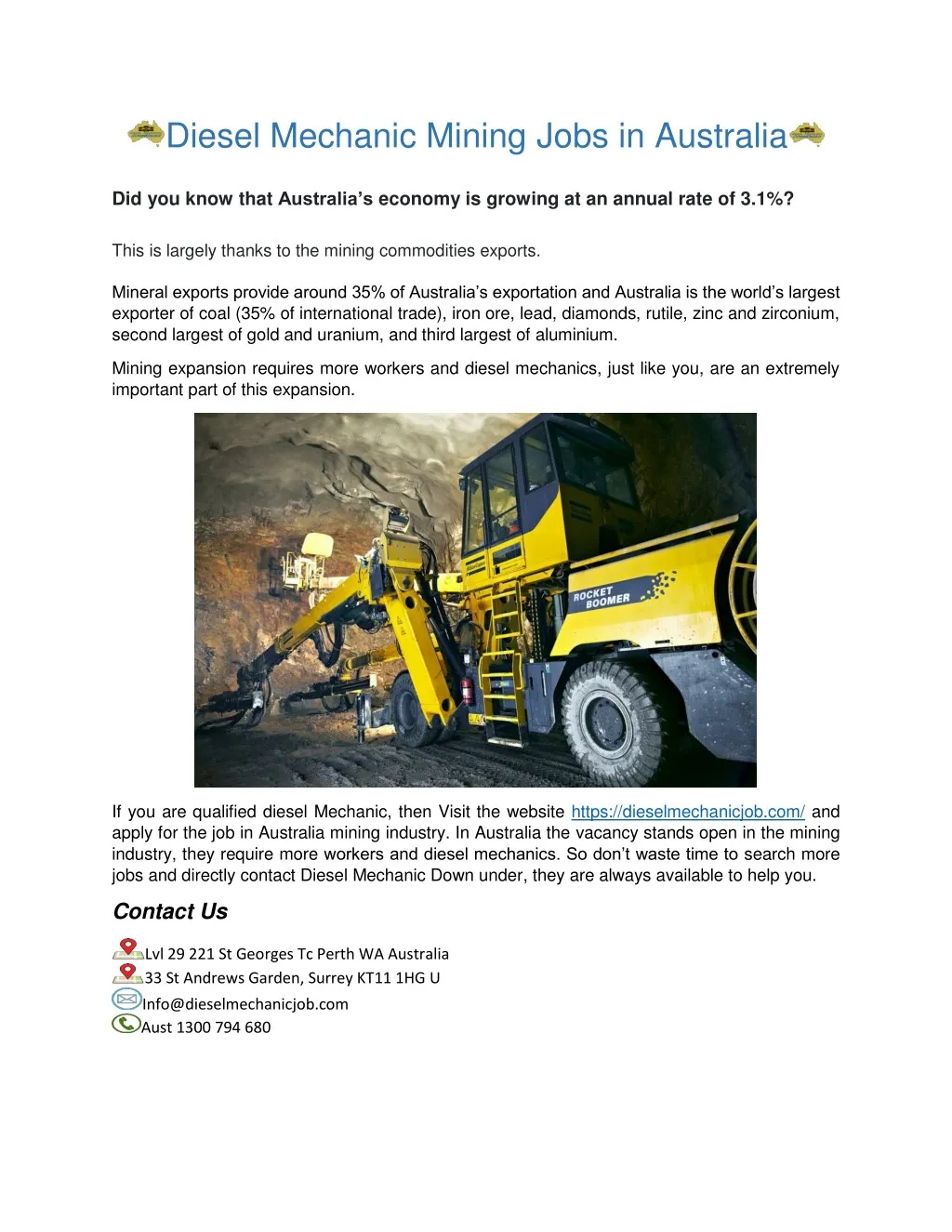 ppt-mining-job-in-australia-powerpoint-presentation-free-download