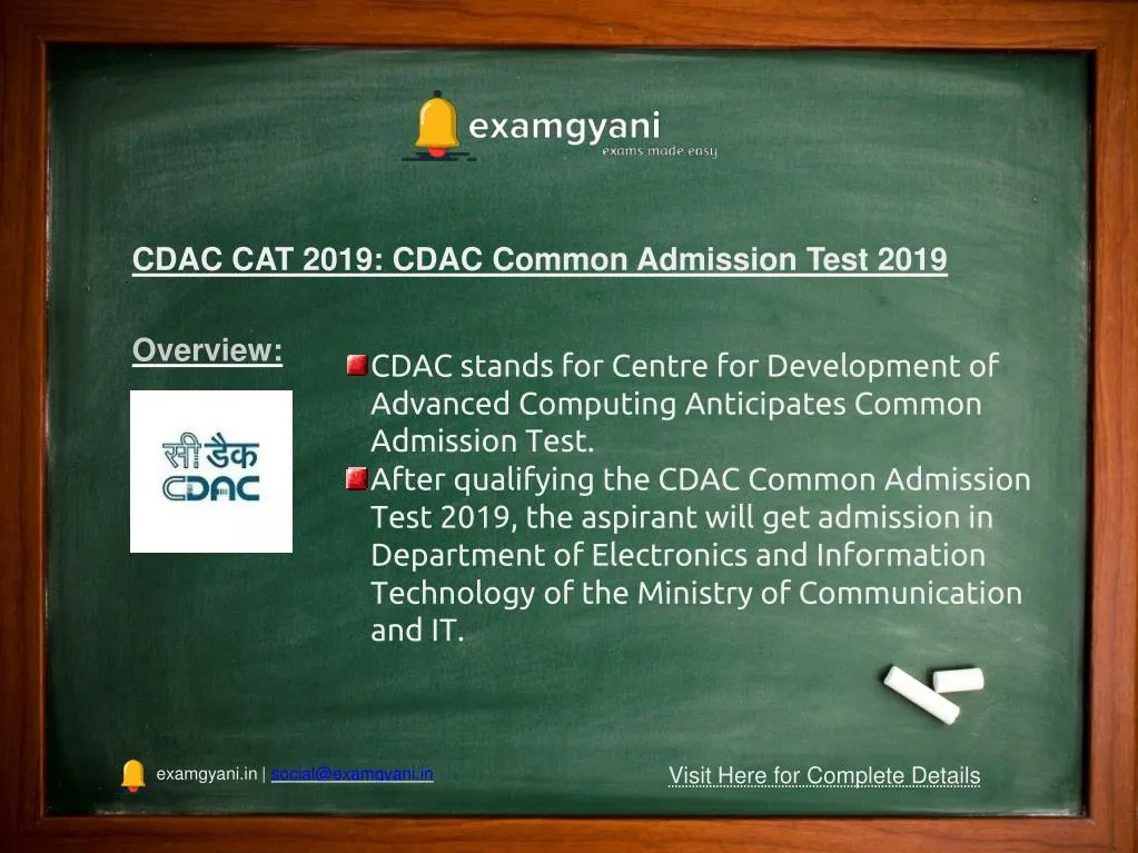 cdac exam date 2019 for august batch