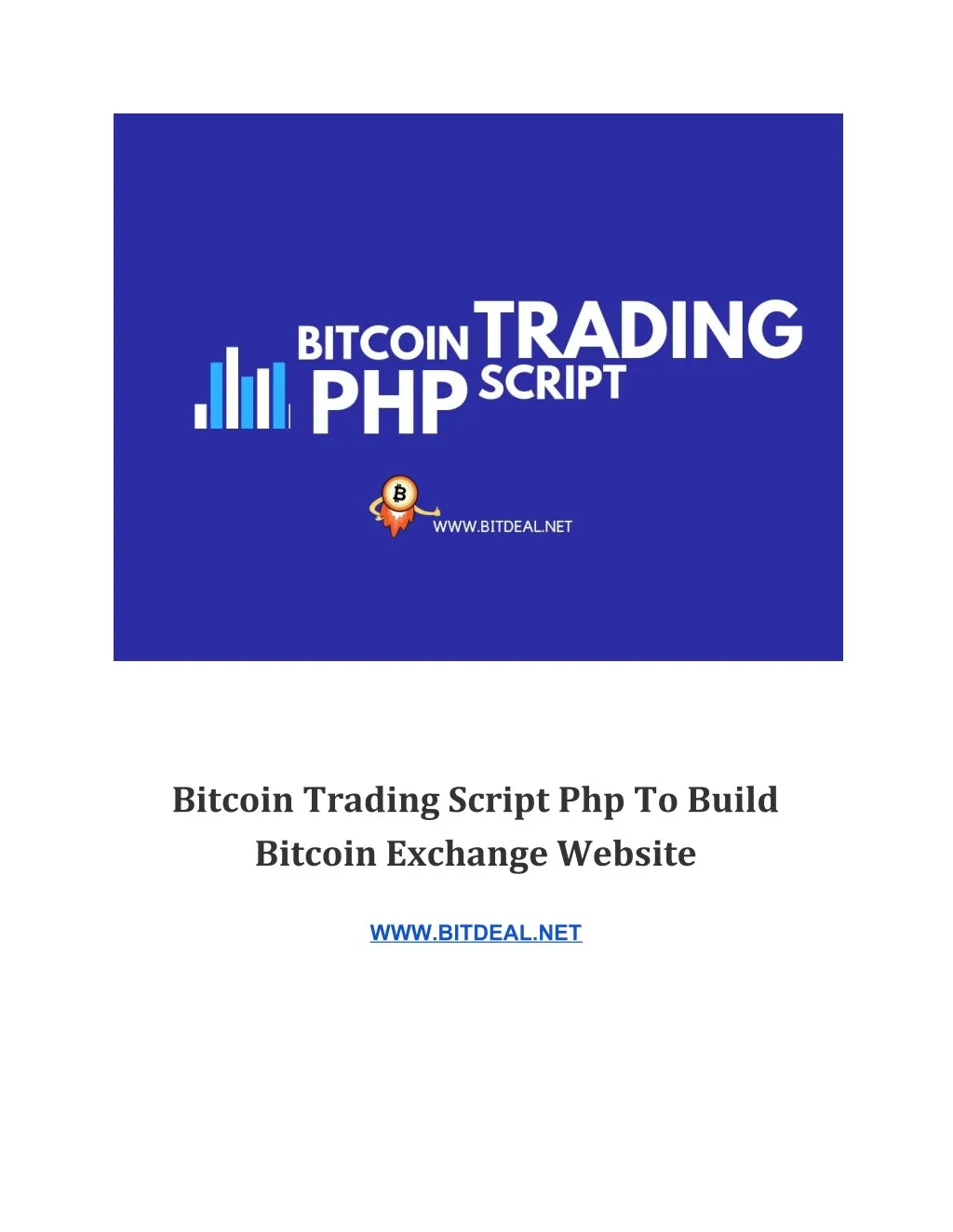 bitcoin trading script php to build bitcoin n.
