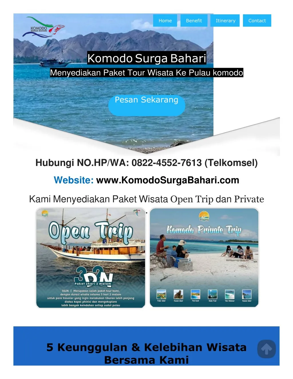 Ppt No Hp Wa 0822 4552 7613 Paket Wisata Ke Pulau Komodo