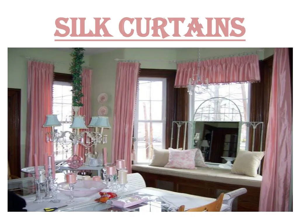 silk curtains n.