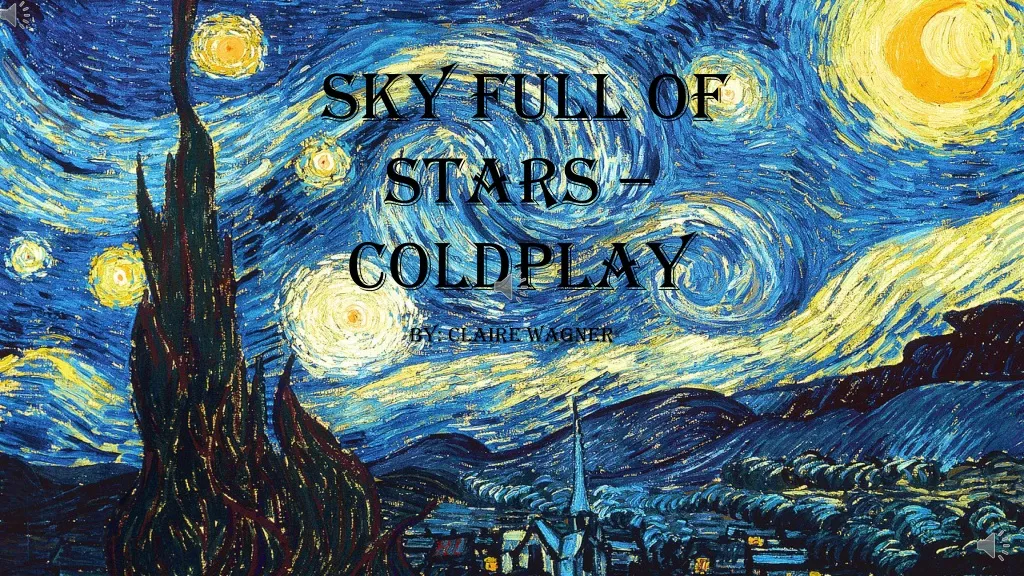 sky full of stars coldplay n.