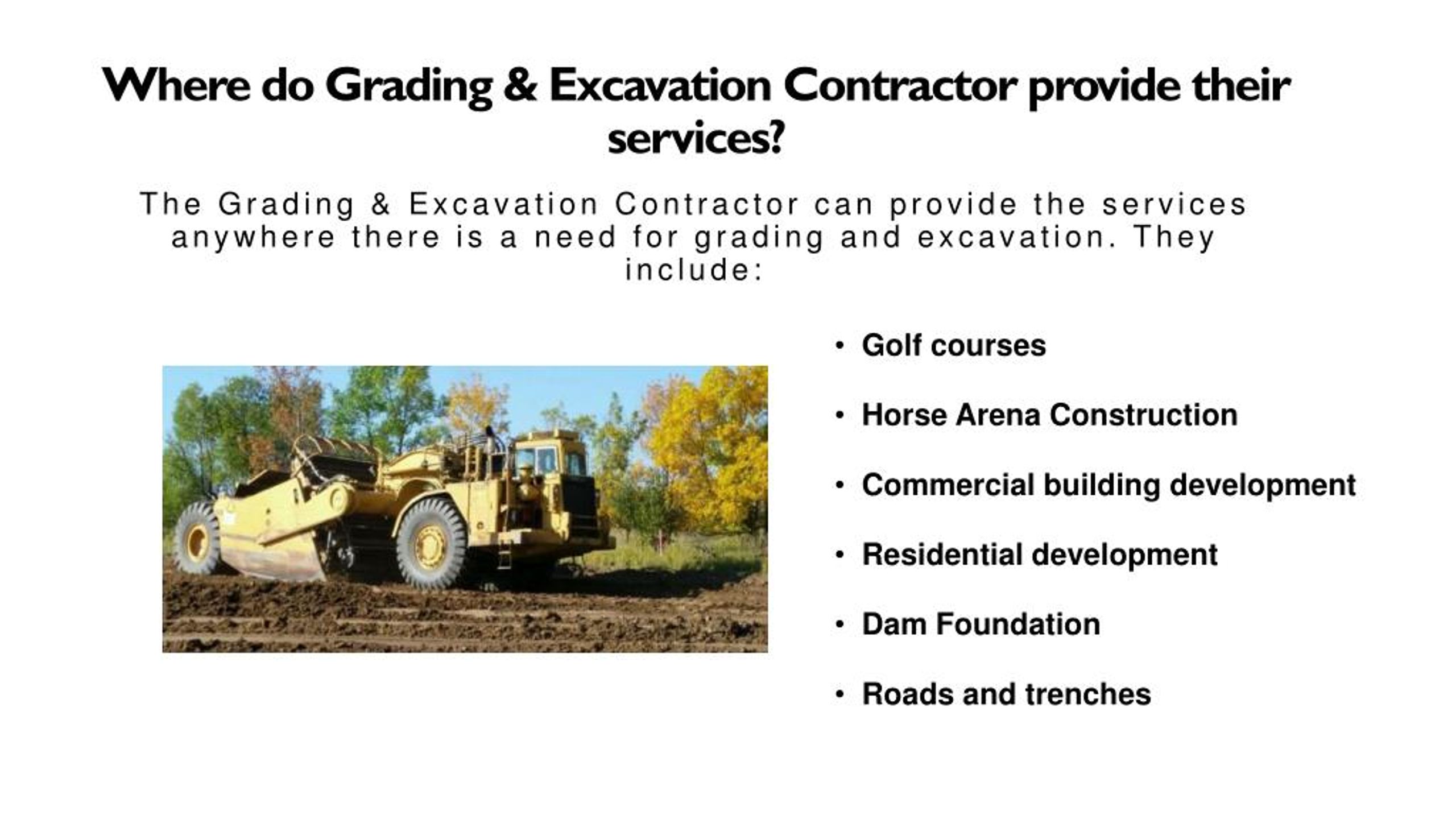 PPT - Grading & Excavation Contractor - Jwtractorwork PowerPoint ...