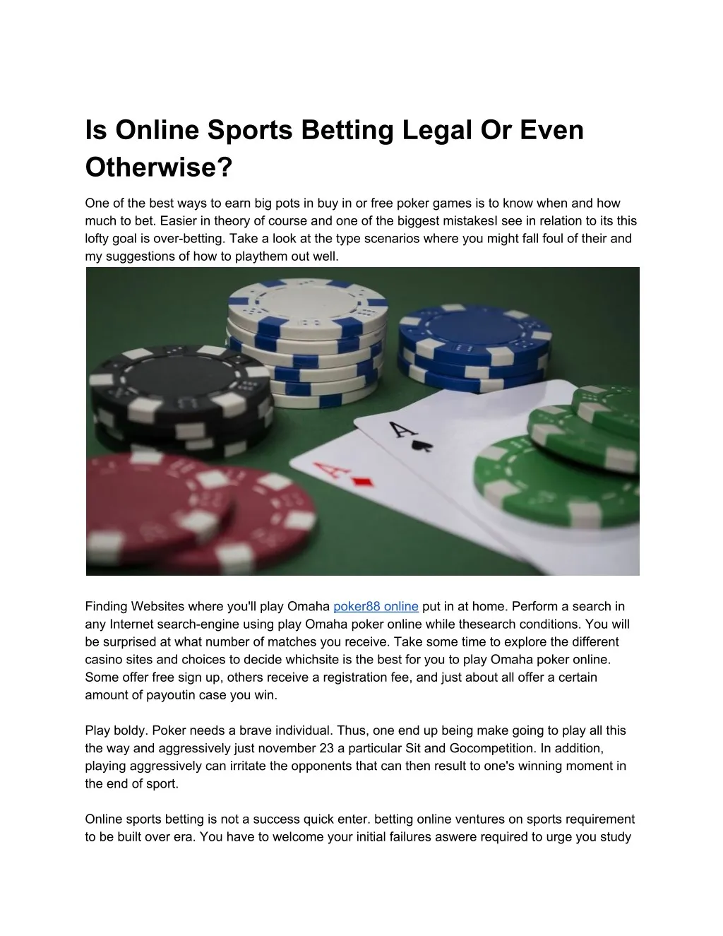 Online sports betting legality by state