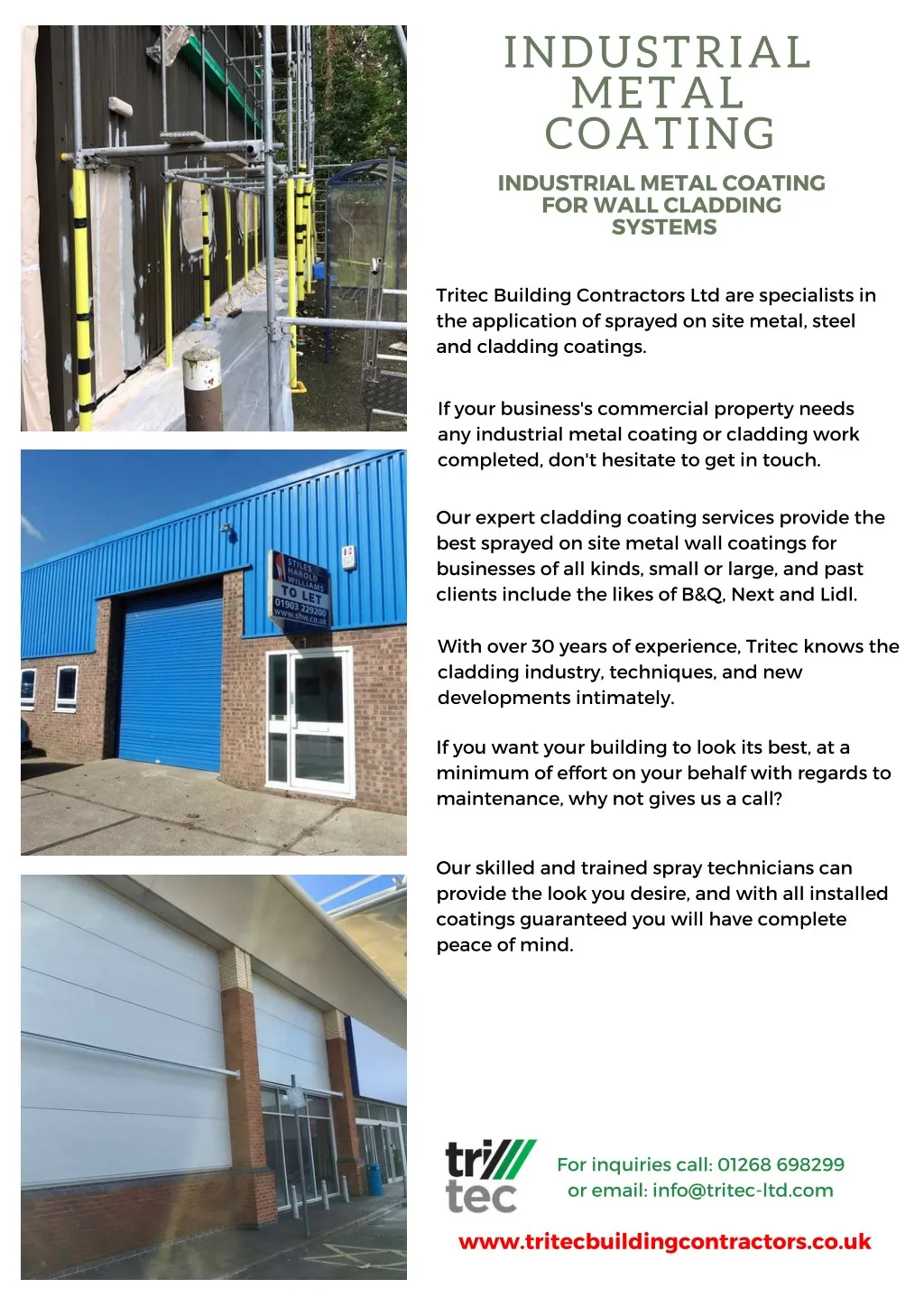 PPT Industrial metal coating tritec building contractors PowerPoint