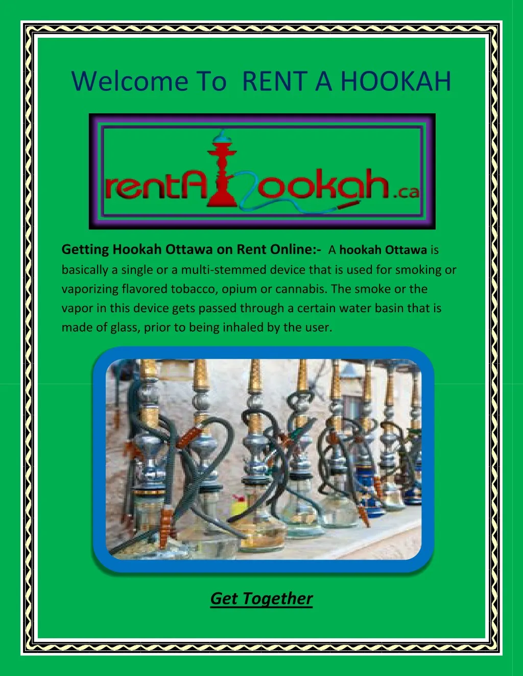 PPT Hookah Ottawa, Hookah bar Ottawa, Hookah Supplies Ottawa