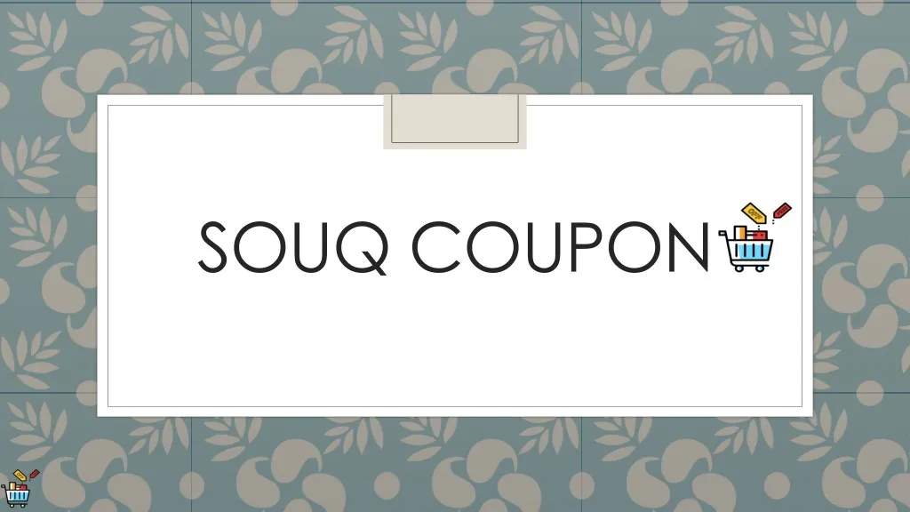 PPT Souq Coupon PowerPoint Presentation, free download ID8029076