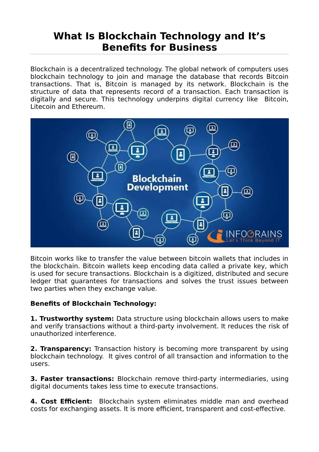 what is blockchain technology and it s benefits n.