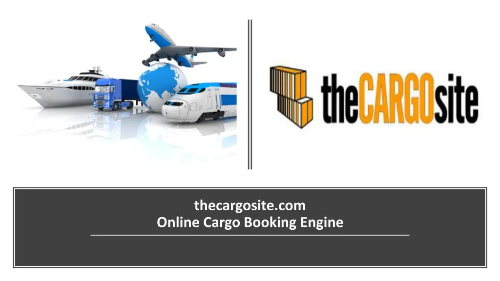 thecargosite com online cargo booking engine n.
