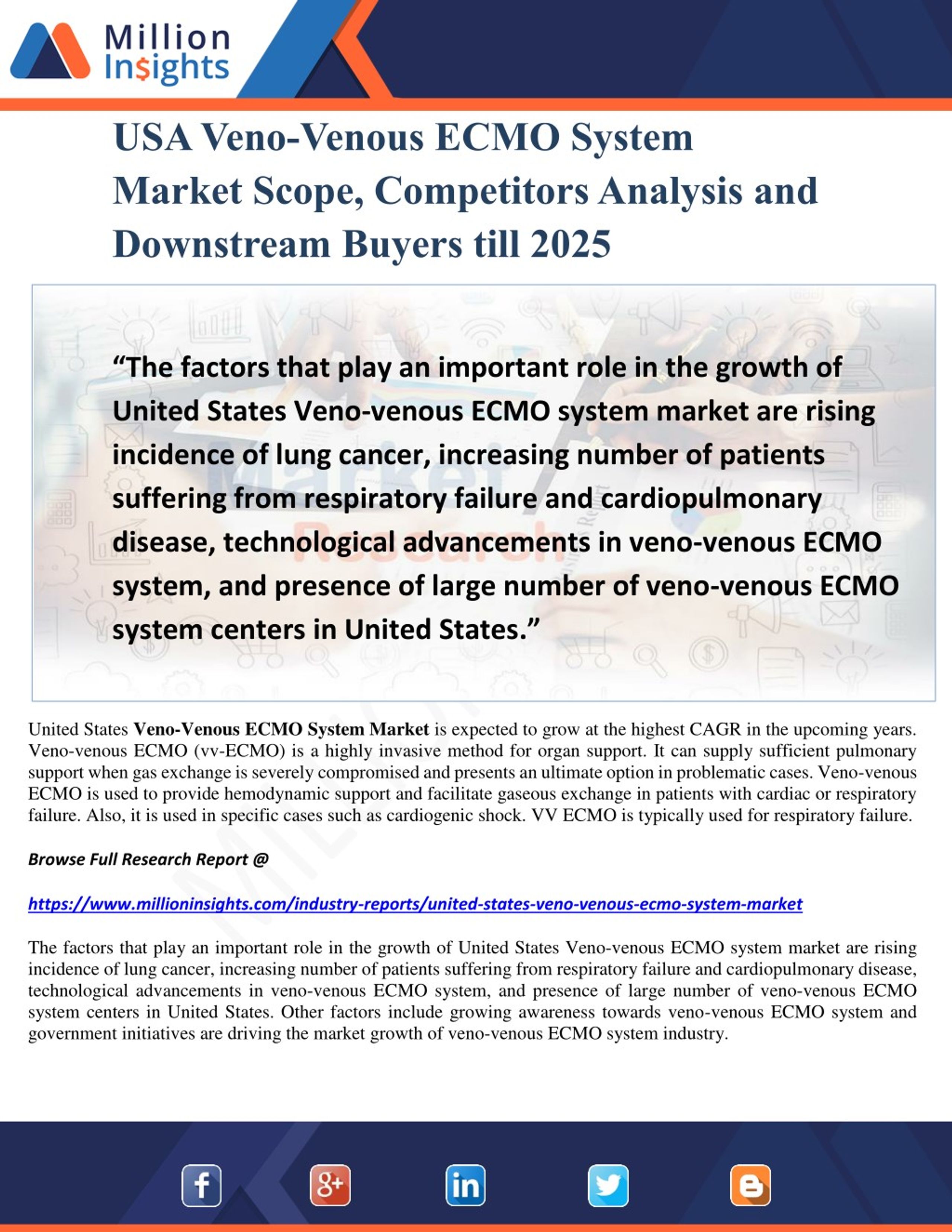 PPT USA VenoVenous ECMO System Market Scope, Competitors Analysis