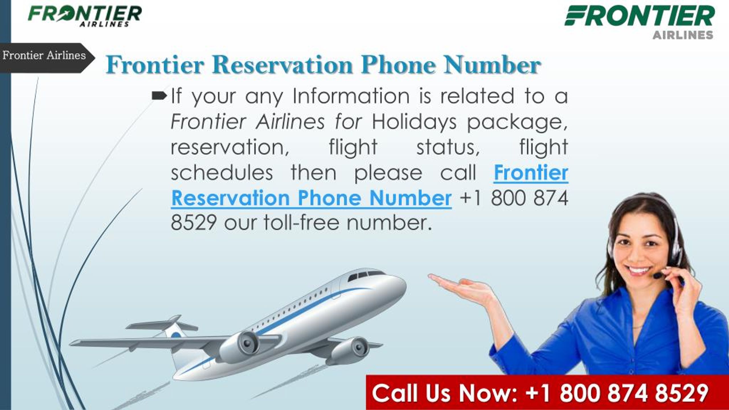 frontier travel agent number