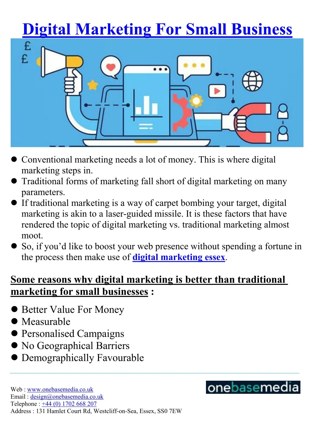 digital marketing for small business n.